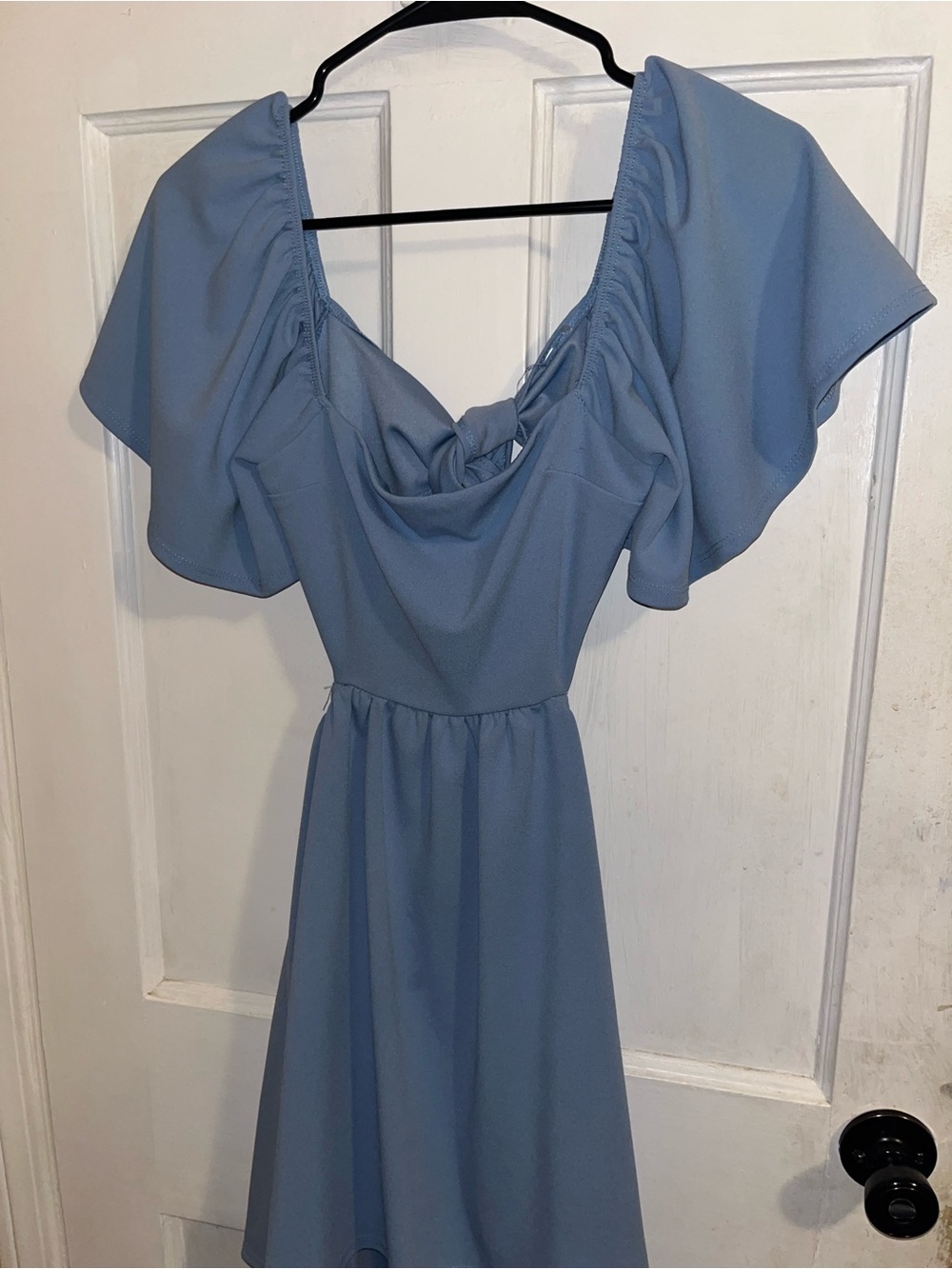 Altar'd State Powder Blue Backless A-Line Dress